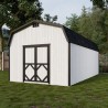 Little Cottage Co. 12x24 Classic Gambrel Barn Wood Shed Kit w/ 6' Sidewalls - (12x24 CGB-6-PC)