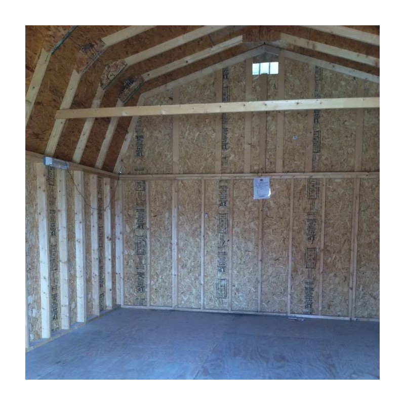 Little Cottage Co. 16x28 Classic Gambrel Large Barn Wood Shed Kit - (16x28 CGLB-PC)