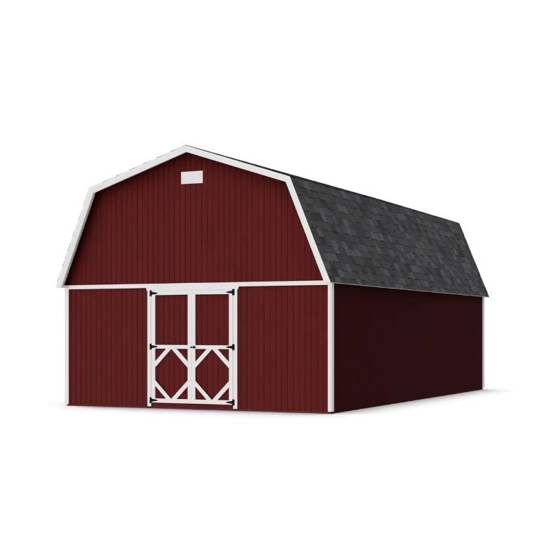 Little Cottage Co. 16x28 Classic Gambrel Large Barn Wood Shed Kit - (16x28 CGLB-PC)