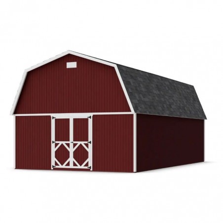 Little Cottage Co. 16x28 Classic Gambrel Large Barn Wood Shed Kit - (16x28 CGLB-PC)