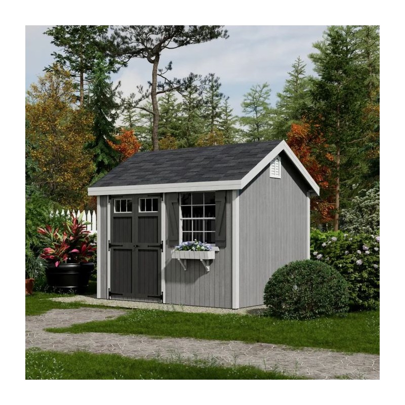 Little Cottage Co. 8x10 Colonial Pinehurst Wood Shed Kit - (8x10 PCGS-PC)