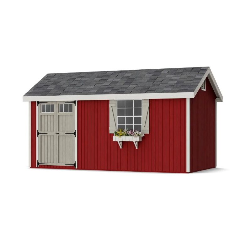 Little Cottage Co. 8x16 Colonial Pinehurst Wood Shed Kit - (8x16 PCGS-PC)