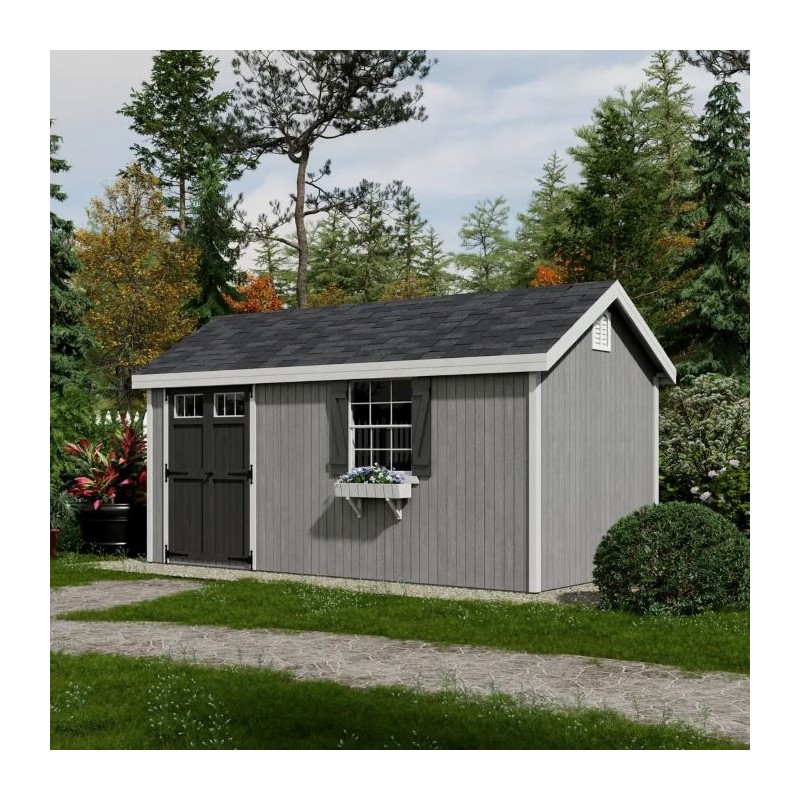 Little Cottage Co. 8x16 Colonial Pinehurst Wood Shed Kit - (8x16 PCGS-PC)
