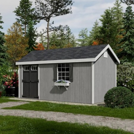 Little Cottage Co. 8x16 Colonial Pinehurst Wood Shed Kit - (8x16 PCGS-PC)