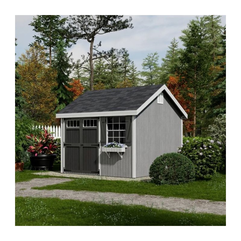 Little Cottage Co. 10x10 Colonial Pinehurst Wood Shed Kit - (10x10 PCGS-PC)