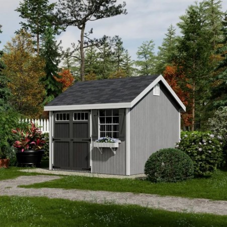 Little Cottage Co. 10x10 Colonial Pinehurst Wood Shed Kit - (10x10 PCGS-PC)
