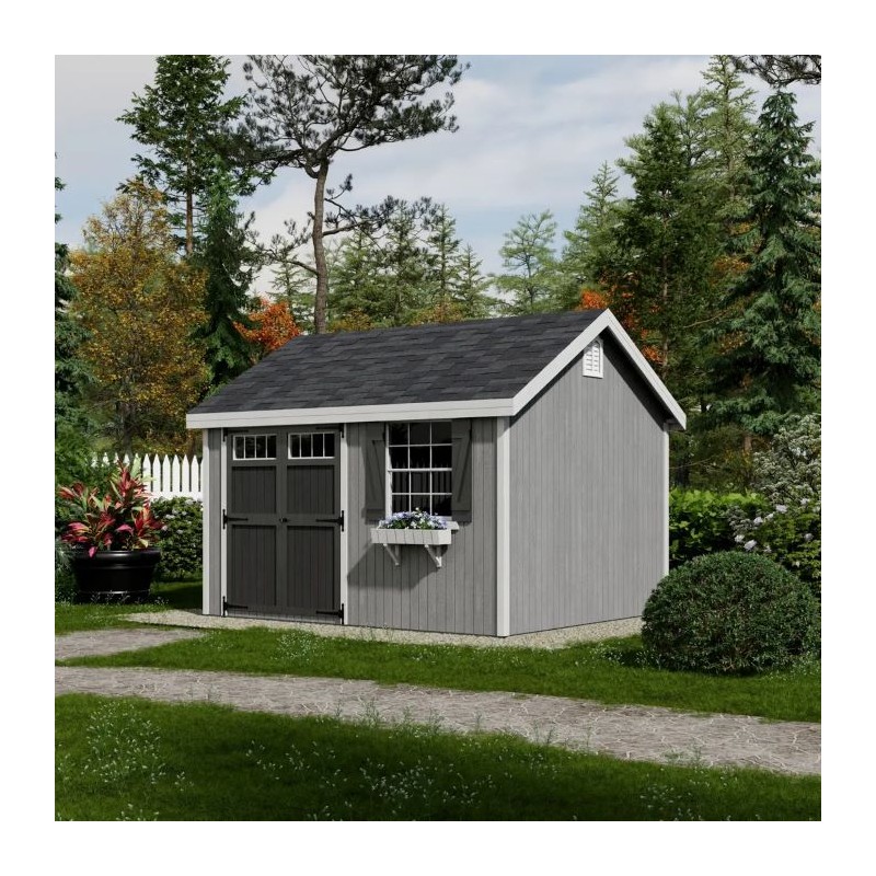Little Cottage Co. 12x12 Colonial Pinehurst Wood Shed Kit - (12x12 PCGS-PC)