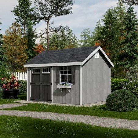 Little Cottage Co. 12x12 Colonial Pinehurst Wood Shed Kit - (12x12 PCGS-PC)
