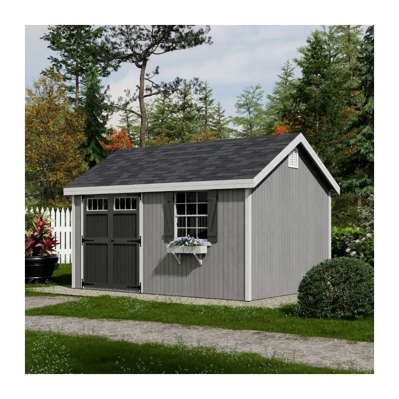 Little Cottage Co. 12x14 Colonial Pinehurst Wood Shed Kit - (12x14 PCGS-PC)