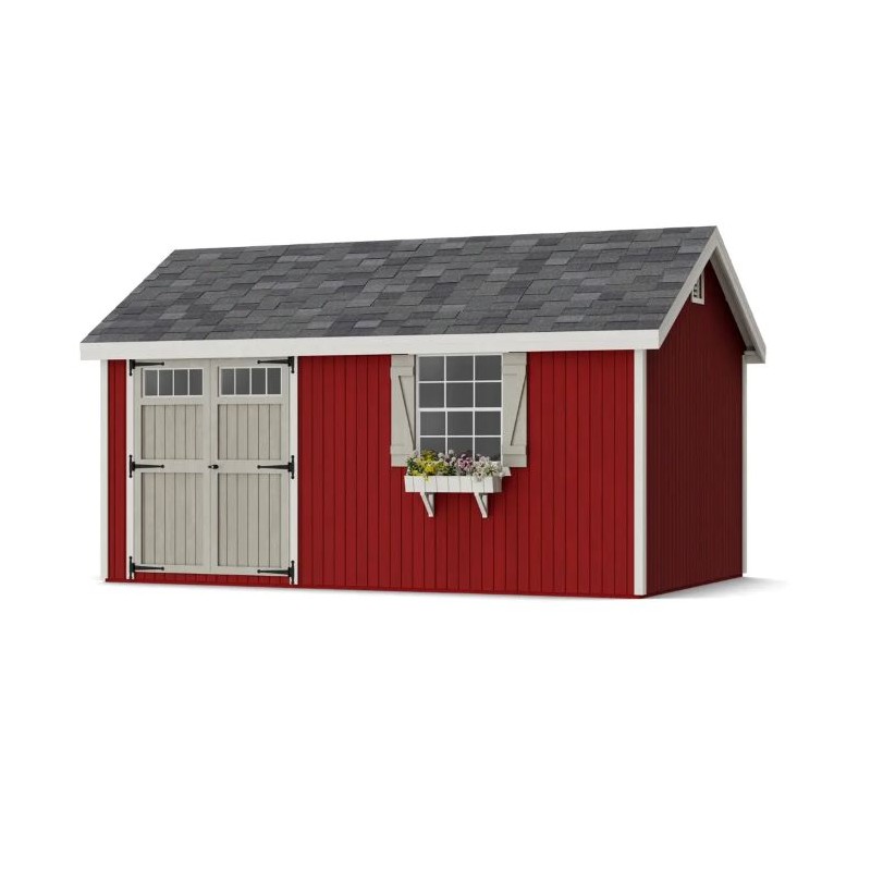 Little Cottage Co. 12x16 Colonial Pinehurst Wood Shed Kit - (12x16 PCGS-PC)