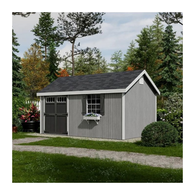 Little Cottage Co. 12x16 Colonial Pinehurst Wood Shed Kit - (12x16 PCGS-PC)