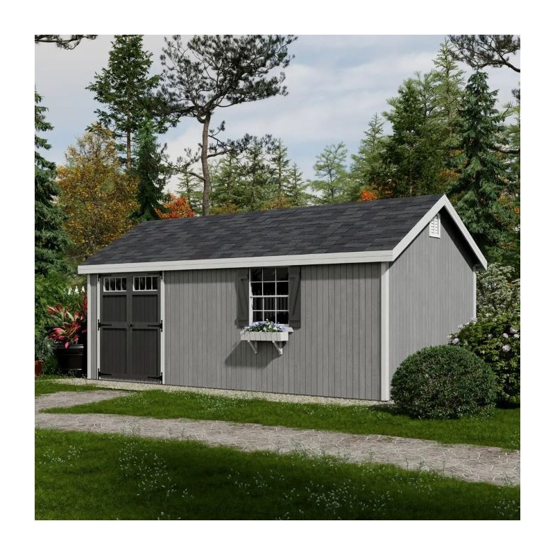 Little Cottage Co. 12x20 Colonial Pinehurst Wood Shed Kit - (12x20 PCGS-PC)