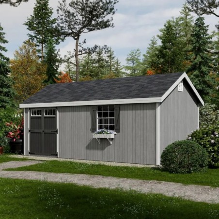 Little Cottage Co. 12x20 Colonial Pinehurst Wood Shed Kit - (12x20 PCGS-PC)