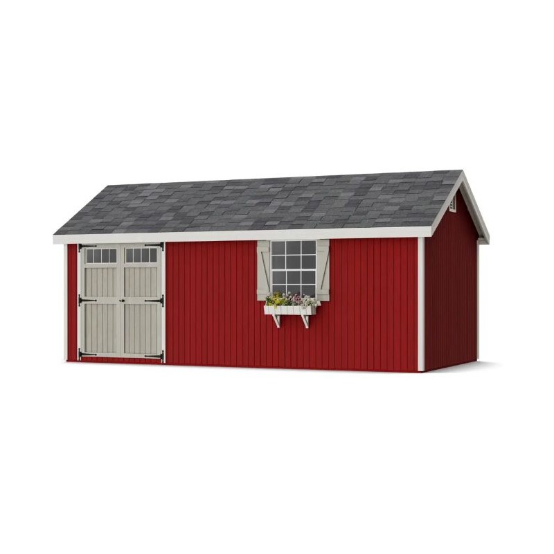 Little Cottage Co. 12x20 Colonial Pinehurst Wood Shed Kit - (12x20 PCGS-PC)