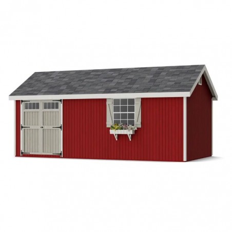 Little Cottage Co. 12x20 Colonial Pinehurst Wood Shed Kit - (12x20 PCGS-PC)