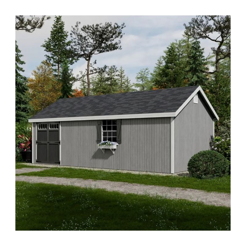 Little Cottage Co. 12x24 Colonial Pinehurst Wood Shed Kit - (12x24 PCGS-PC)