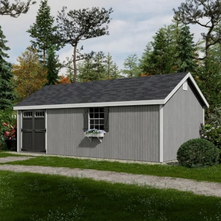 Little Cottage Co. 12x24 Colonial Pinehurst Wood Shed Kit - (12x24 PCGS-PC)