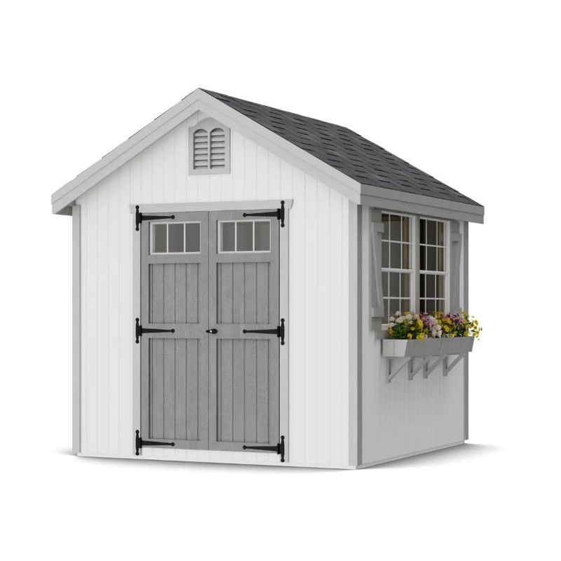 Little Cottage Co. 8x8 Colonial Williamsburg Wood Shed Kit - (8x8 WCGS-PC)
