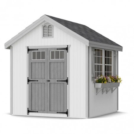 Little Cottage Co. 8x8 Colonial Williamsburg Wood Shed Kit - (8x8 WCGS-PC)