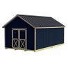 Best Barns Crafter's Connection 12x16 Pre-Cut Wood Shed Kit w/ Centered Gable Door (CCONDG16C)