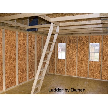Best Barns Planner’s Paradise 12x20 Pre-Cut Wood Shed Kit w/ Transom Doors – (PPARTD20)