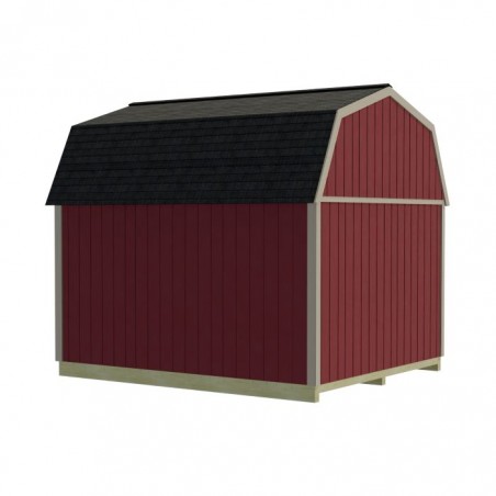 Best Barns Craftsman's Cove Premium 10x12 Wood Barn Kit w/ Doors Centered on Eave - (CCOVDE12)