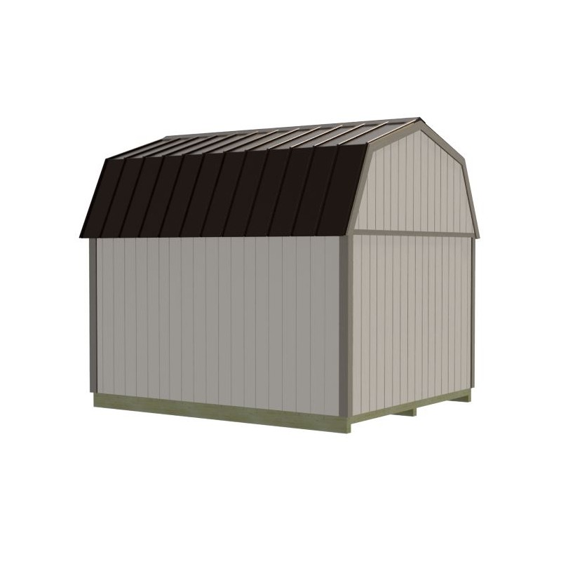 Best Barns Craftsman's Cove Premium 10x12 Wood Barn Kit w/ Doors Centered on Eave - (CCOVDE12)
