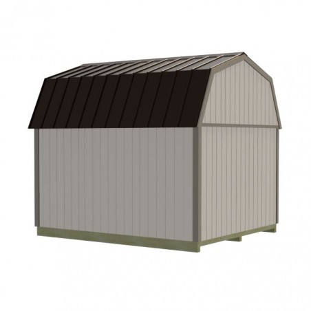 Best Barns Craftsman's Cove Premium 10x12 Wood Barn Kit w/ Doors Centered on Eave - (CCOVDE12)