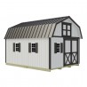 Best Barns Handcrafted Homestead 12x16 Wood Barn Kit w/ Offset Door on Gable & Loft (HHOMDG16OLF)