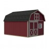 Best Barns Handcrafted Homestead 12x16 Wood Barn Kit w/ Offset Door on Gable & Loft (HHOMDG16OLF)