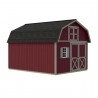 Best Barns Handcrafted Homestead 12x16 Wood Barn Kit w/ Offset Door on Gable & Loft (HHOMDG16OLF)