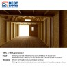 Best Barns Handcrafted Homestead 12x16 Wood Barn Kit w/ Offset Door on Gable & Loft (HHOMDG16OLF)