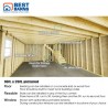 Best Barns Handcrafted Homestead 16x24 XL Wood Barn Kit (HHOMND24)