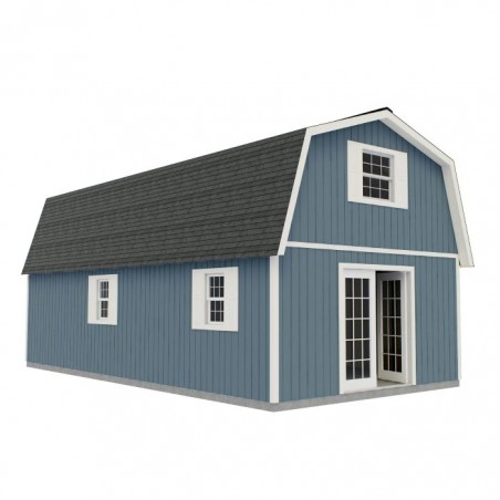 Best Barns Handcrafted Homestead 16x24 XL Wood Barn Kit (HHOMND24)