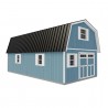 Best Barns Handcrafted Homestead 16x28 XL Wood Barn Kit with Transom Doors - (HHOMTD28)