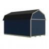 Best Barns Maker's Loft 12x16 Premium Garage Kit w/ Gambrel Roof & Split Loft, No Doors (MLOFND16LF)