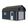 Best Barns Maker's Loft 12x16 Premium Garage Kit w/ Gambrel Roof & Split Loft, No Doors (MLOFND16LF)