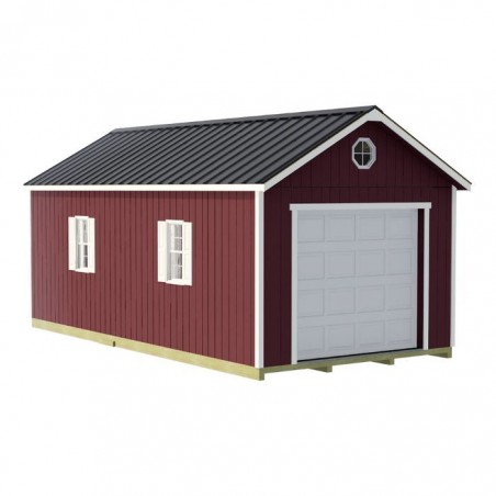 Best Barns Tailored Titan Standard 12x24 Wood Garage Kit w/ 6/12 Pitch Roof, No Doors (TTITND24)