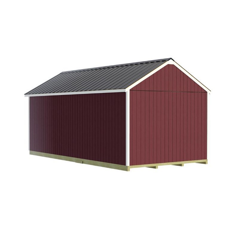 Best Barns Tailored Titan Standard 12x24 Wood Garage Kit w/ 6/12 Pitch Roof, No Doors (TTITND24)