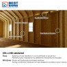Best Barns Tailored Titan Standard 12x24 Wood Garage Kit w/ 6/12 Pitch Roof, No Doors (TTITND24)