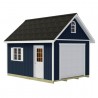 Best Barns Tailored Titan 12x16 Wood Garage Kit w/ Loft & Tall Roof (TTITND16LF)