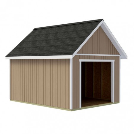 Best Barns Tailored Titan 12x16 Wood Garage Kit w/ Loft & Tall Roof (TTITND16LF)