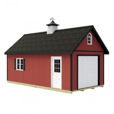 Best Barns Tailored Titan 12x24 Wood Garage Kit w/ Loft & Tall Roof (TTITND24LF)