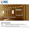 Best Barns Tailored Titan 12x16 Wood Garage Kit - Prep for Vinyl (TTITND16VL)