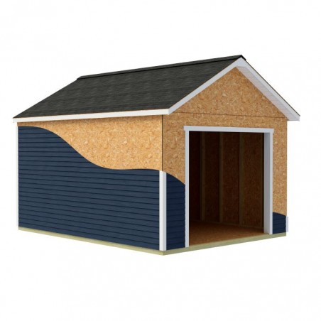 Best Barns Tailored Titan 12x16 Wood Garage Kit - Prep for Vinyl (TTITND16VL)