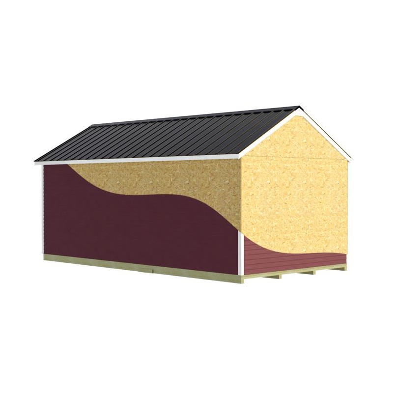 Best Barns Tailored Titan 12x24 Wood Garage Kit - Prep for Vinyl - (TTITND24VL)