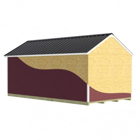 Best Barns Tailored Titan 12x24 Wood Garage Kit - Prep for Vinyl - (TTITND24VL)