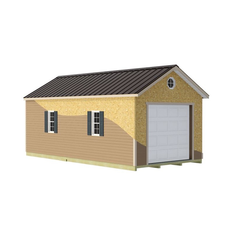 Best Barns Tailored Titan 12x24 Wood Garage Kit - Prep for Vinyl - (TTITND24VL)