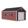 Best Barns Tailored Titan 12x24 Wood Garage Kit - Prep for Vinyl - (TTITND24VL)