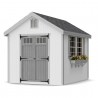 Little Cottage Co. 8x10 Colonial Williamsburg Wood Shed Kit - (8x10 WCGS-PC)